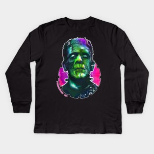 Frankenstein Kids Long Sleeve T-Shirt